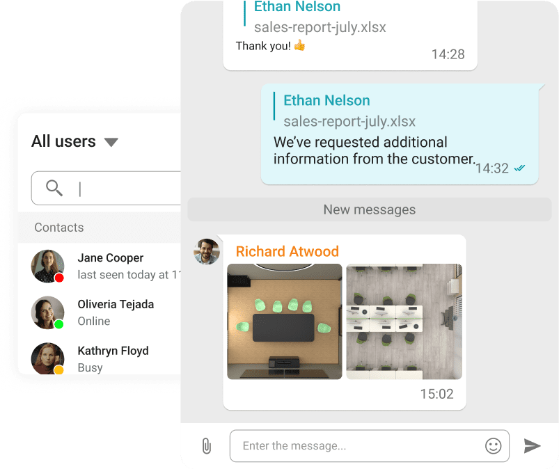   Easily communicate with colleagues, partners and clients using TrueConf Server Free!