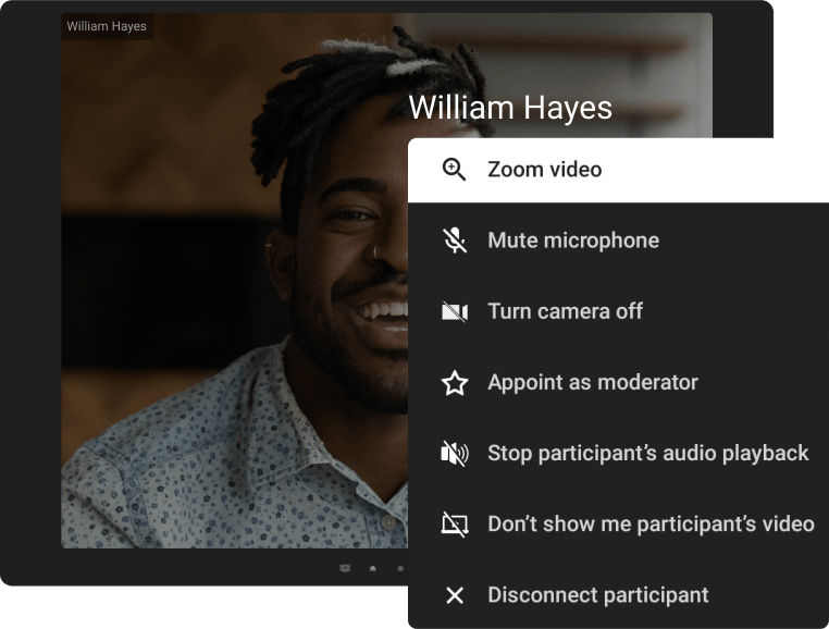 Full Control Over the Conference Full Control Over the Conference