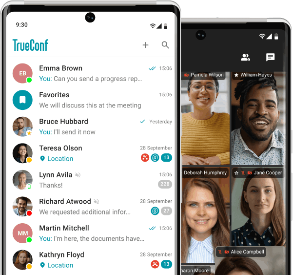 Experience the power of %vendor_name video conferencing app for Android right away