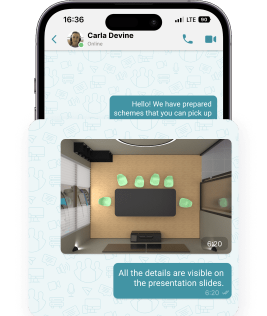 File sharing in the TrueConf app for iOS