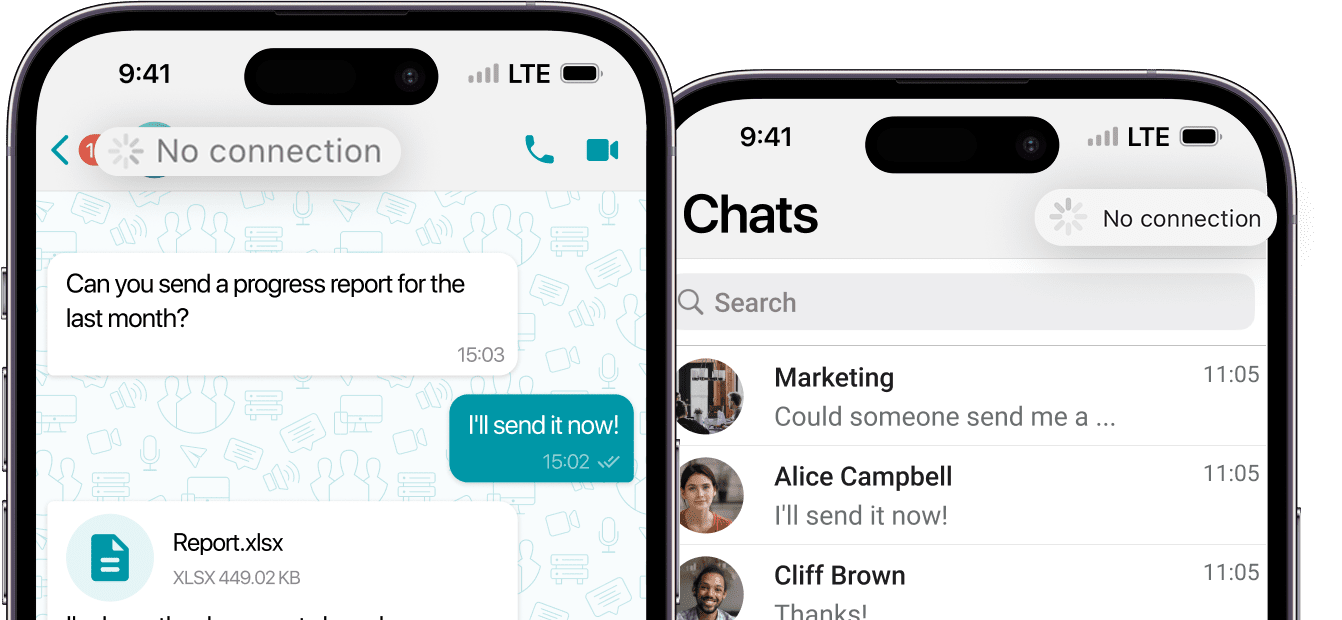 Offline Access to Communications in the TrueConf app for iOS