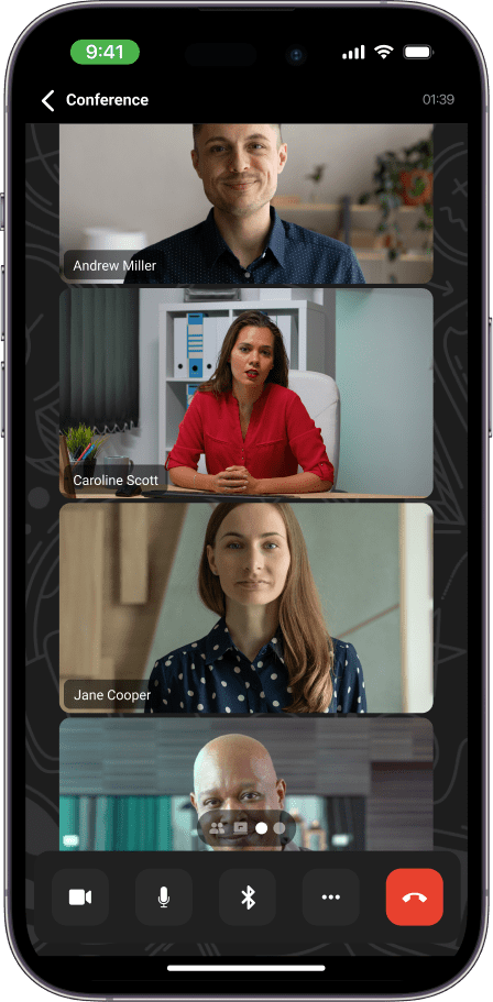 Unlimited Communication in the TrueConf app for iOS