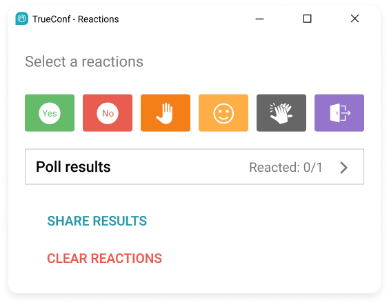 On-premise collaboration tool for collecting instant feedback via polls