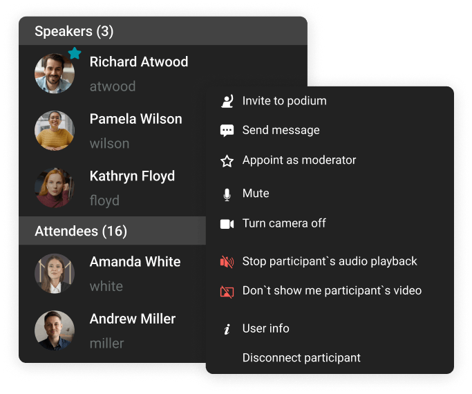 Managing Participants' Devices