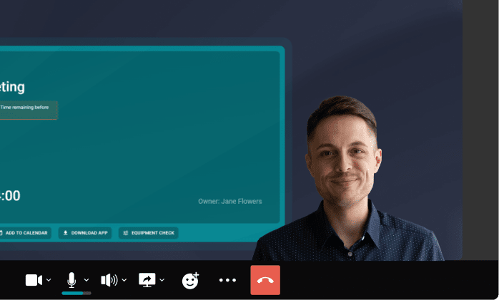 Share your screen, presentations, applications or white board