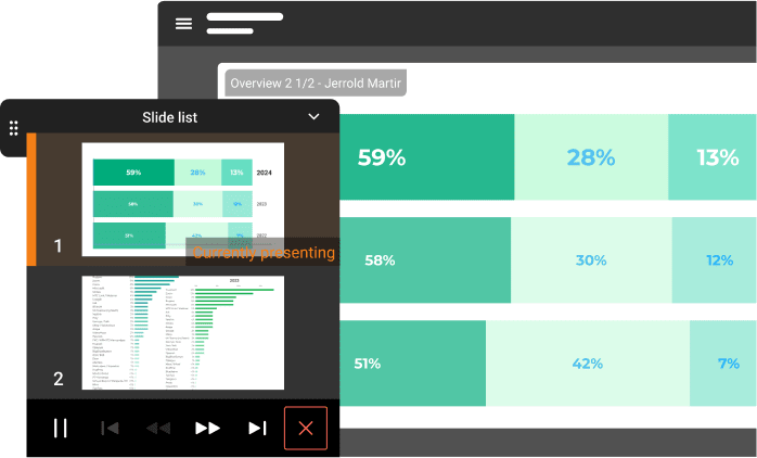 Upload documents in PDF, PPTX, and ODP for instant sharing