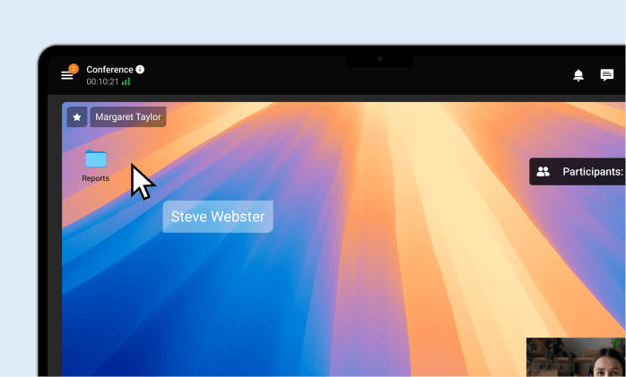 Remotely manage users' desktop