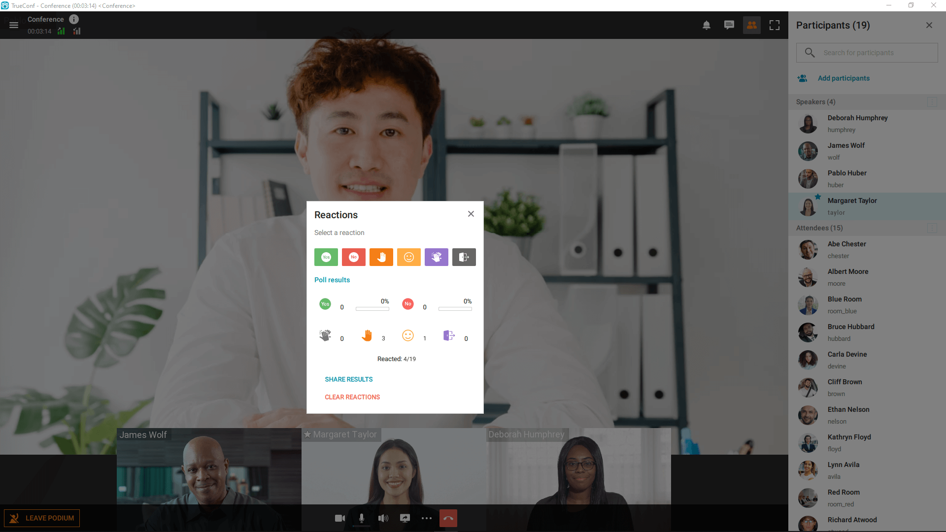 Reactions and Polling