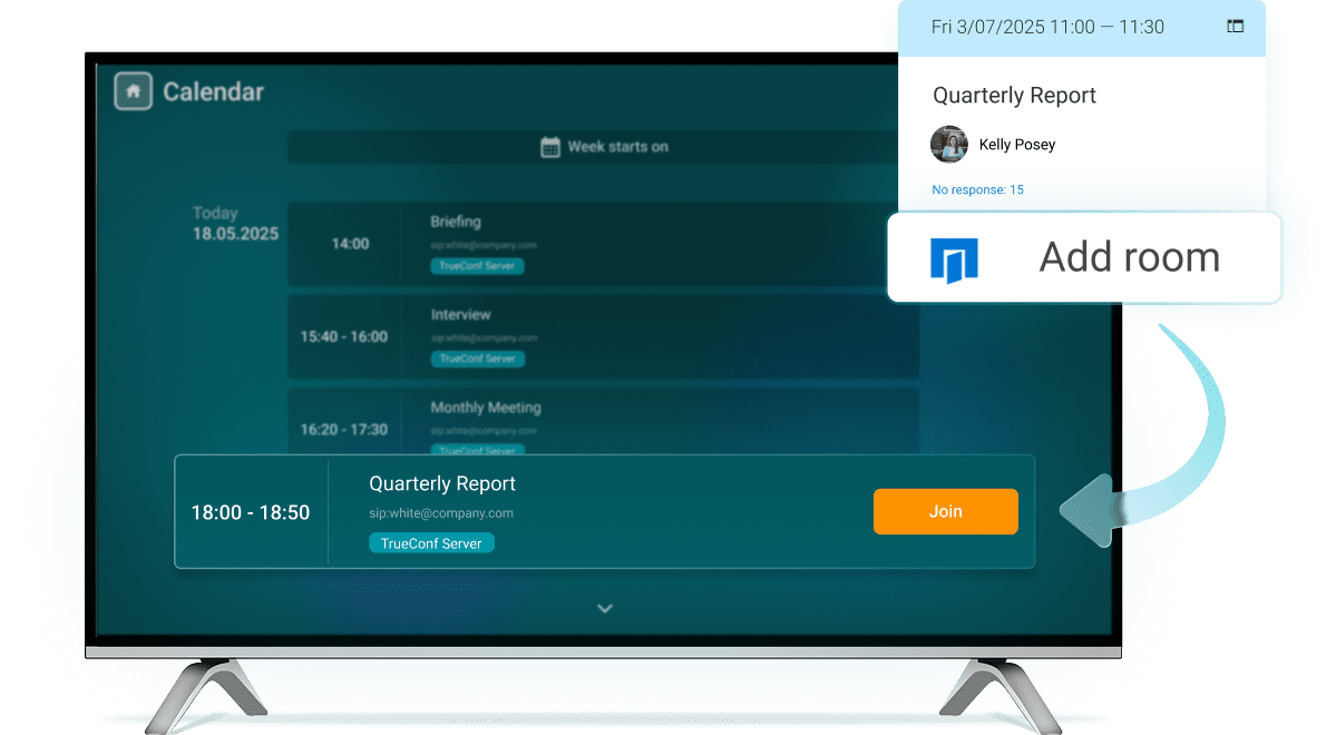 Meeting Rooms in Your Calendar