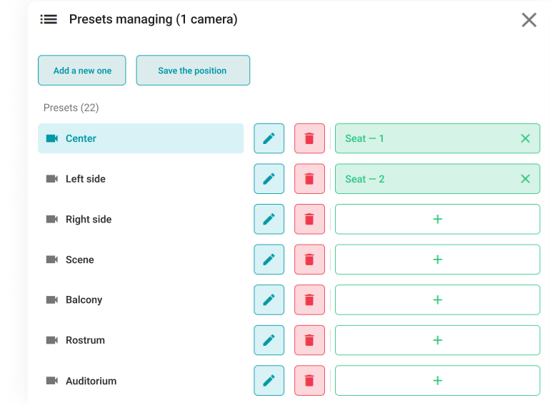 Managing and Selecting Presets
