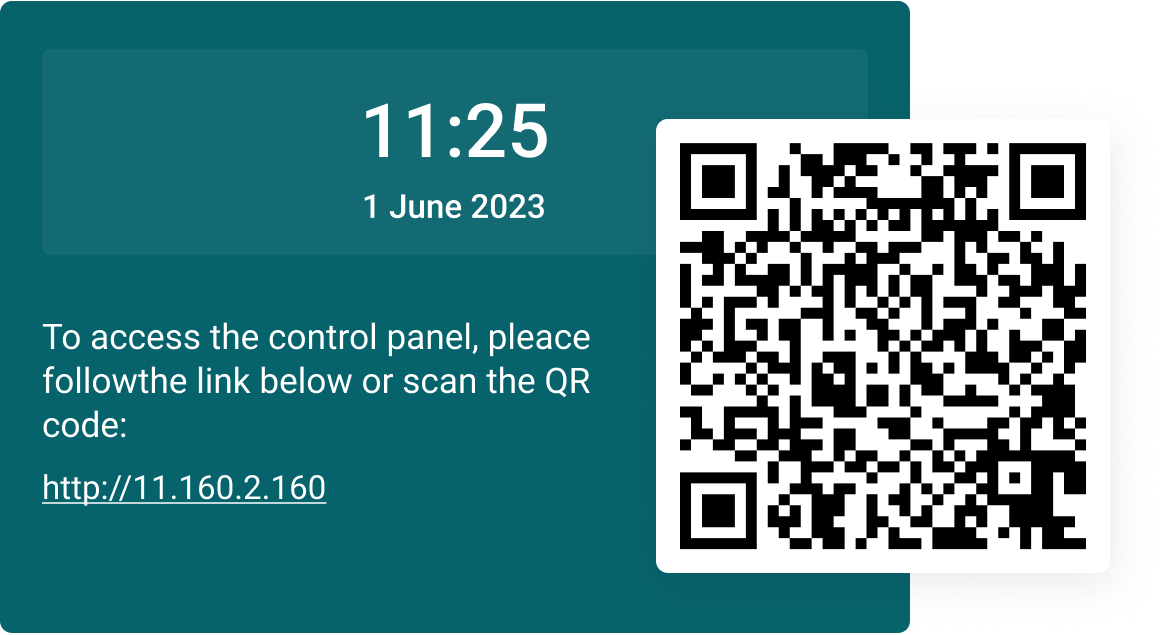 Connection by QR Code Connection by QR Code