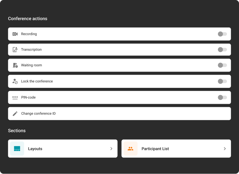Conference management Conference management
