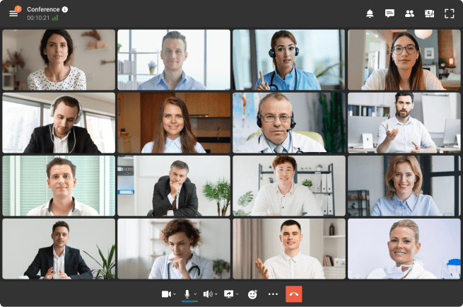 Group video conference of doctors for secure data exchange and teamwork